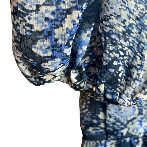 Joie Limited Edition Women’s Medium Maxi Dress Parisian Paisley Blue NWT Boho - Picture 5 of 13